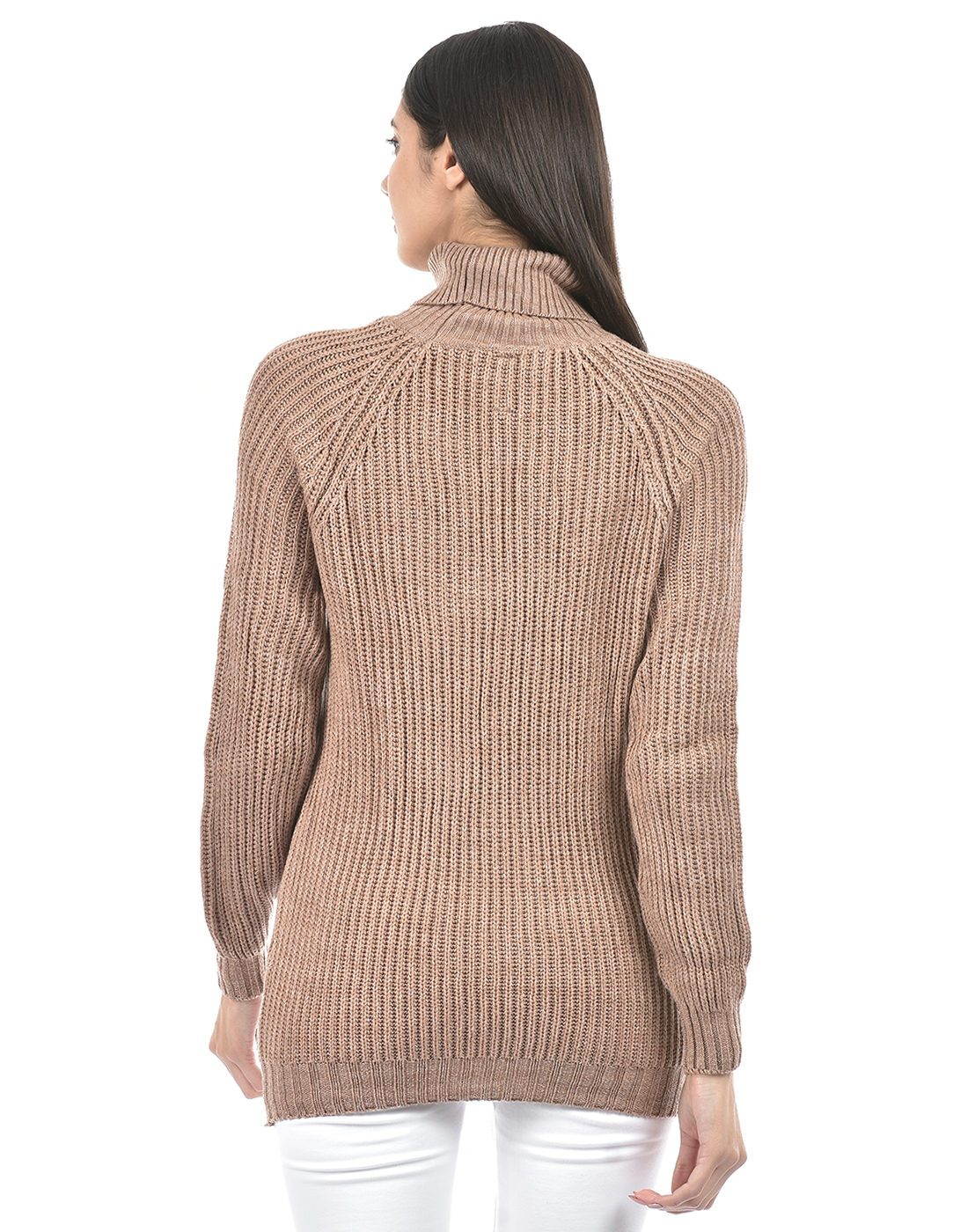 Numero Uno Women Self Design Brown Sweater